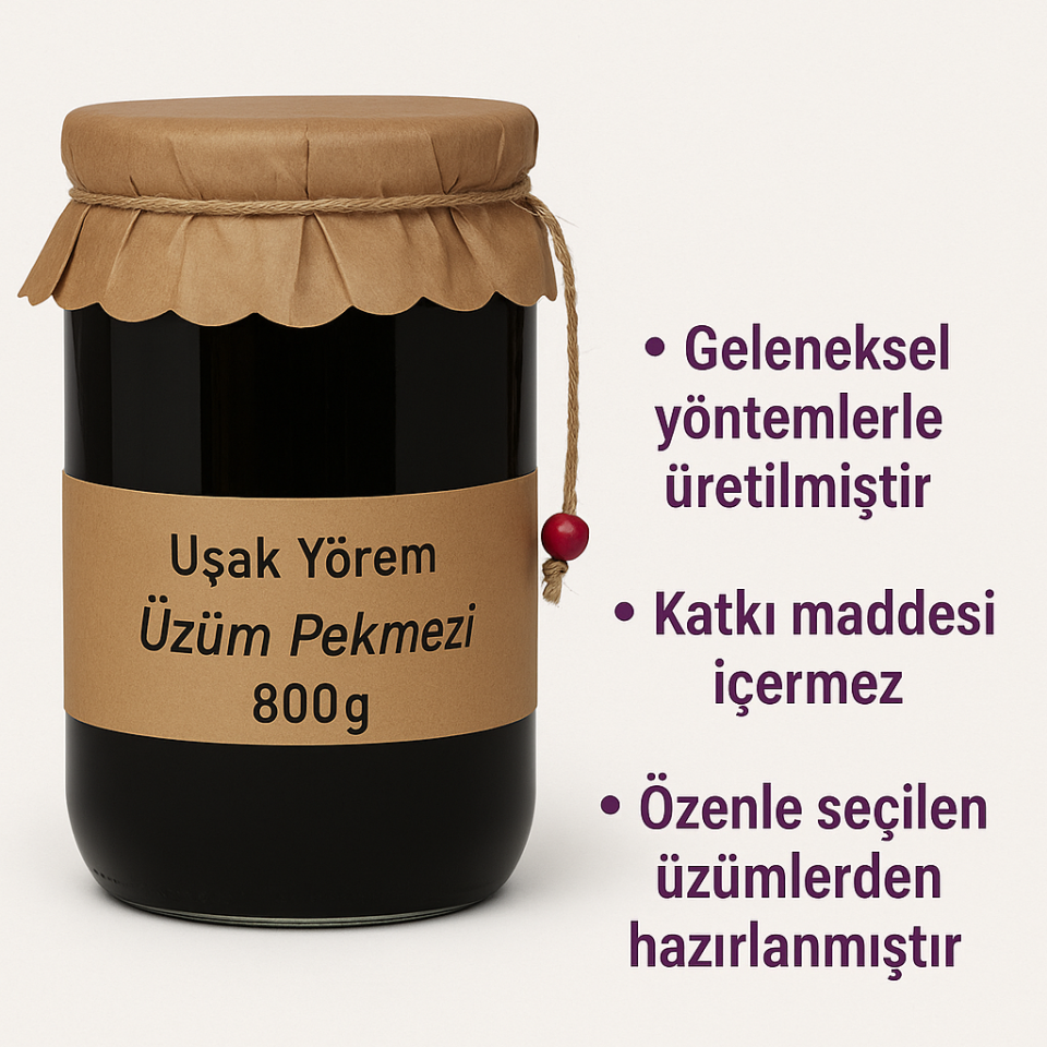 Üzüm Pekmezi 800g Uşak Yörem