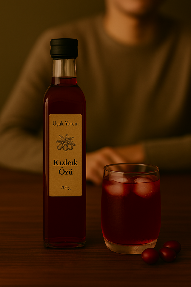 Kızılcık Özü  Uşak Yörem 500 ml (şekerli)