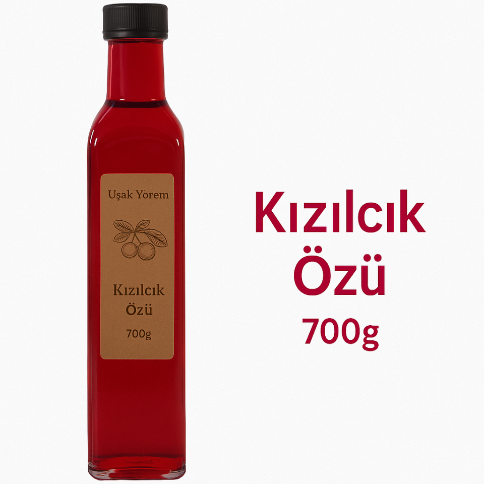 Kızılcık Özü  Uşak Yörem 500 ml (şekerli)