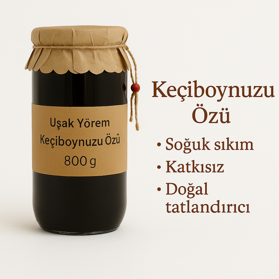 Soğuk Sıkım Keçiboynuzu Özü 800 Gram Uşak Yörem