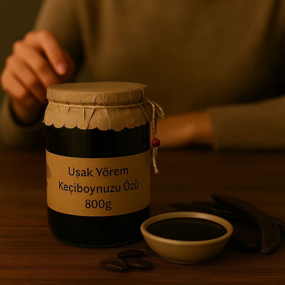 Soğuk Sıkım Keçiboynuzu Özü 800 Gram Uşak Yörem