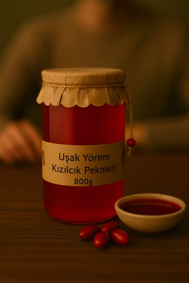 Kızılcık Pekmezi 800g Uşak Yörem