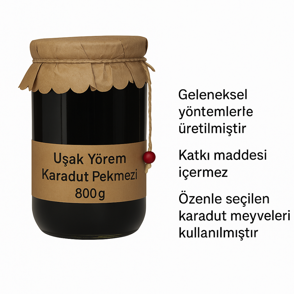 Karadut Pekmezi 800 gr. Uşak Yörem