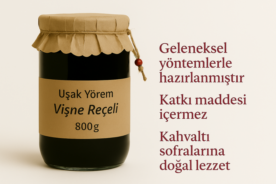 Vişne Reçeli 800gr. Uşak Yörem