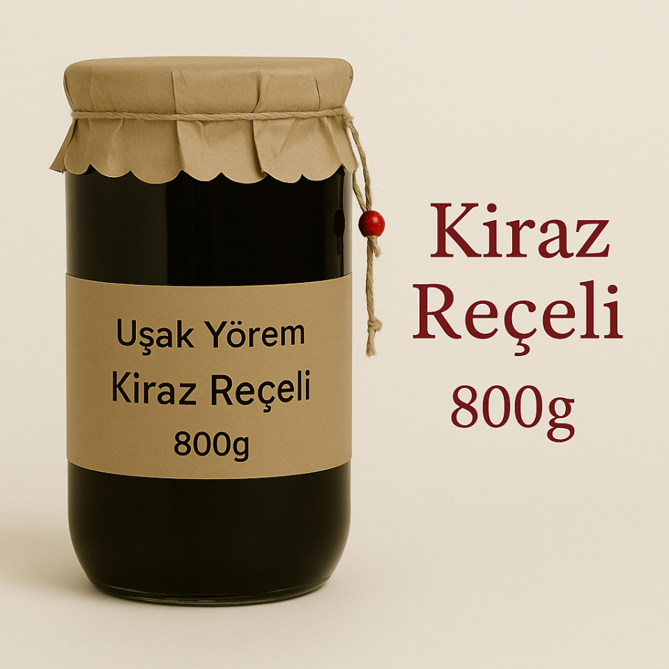 Kiraz Reçeli 800g Uşak Yörem