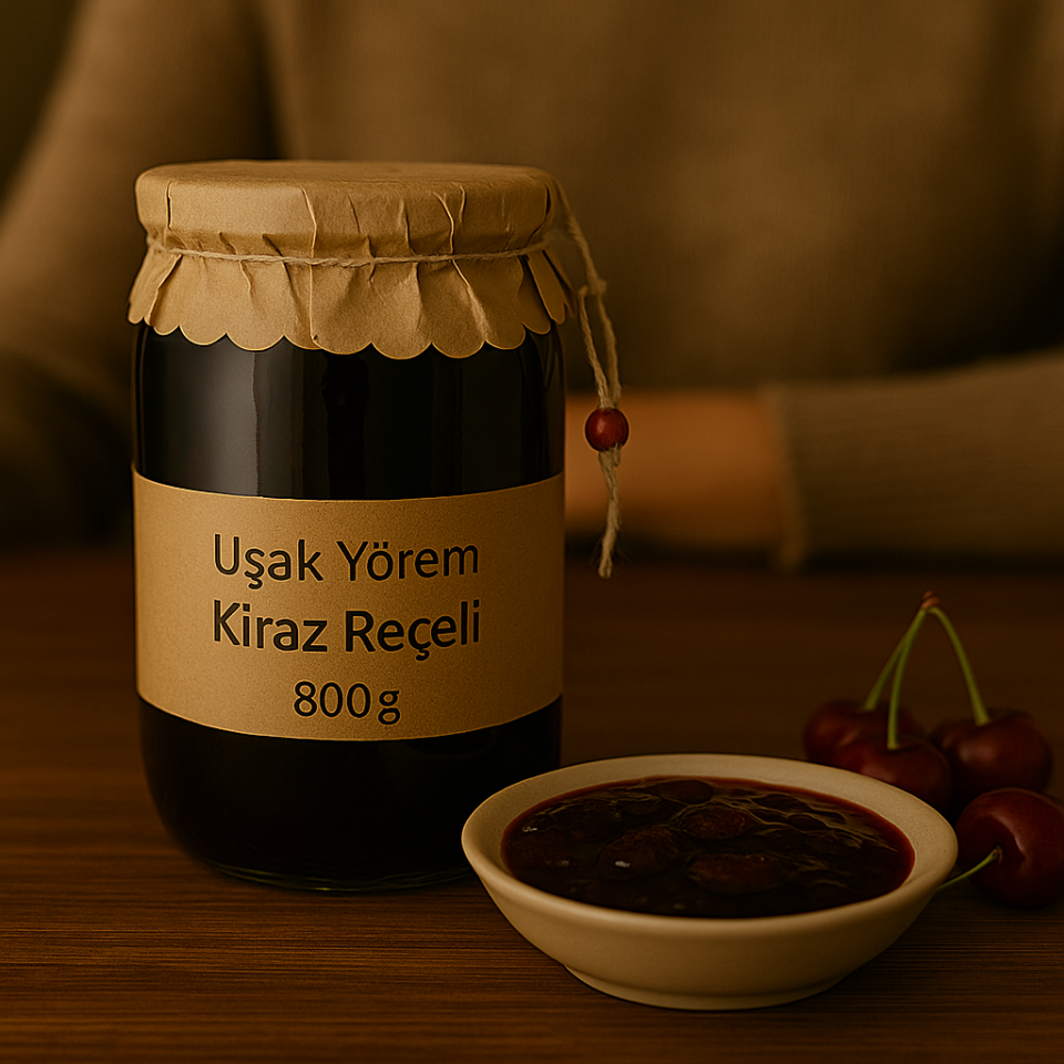 Kiraz Reçeli 800g Uşak Yörem