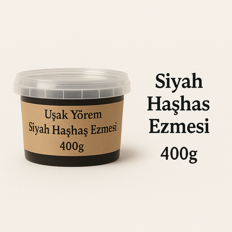 Haşhaş Ezmesi (siyah) 400g Uşak Yörem