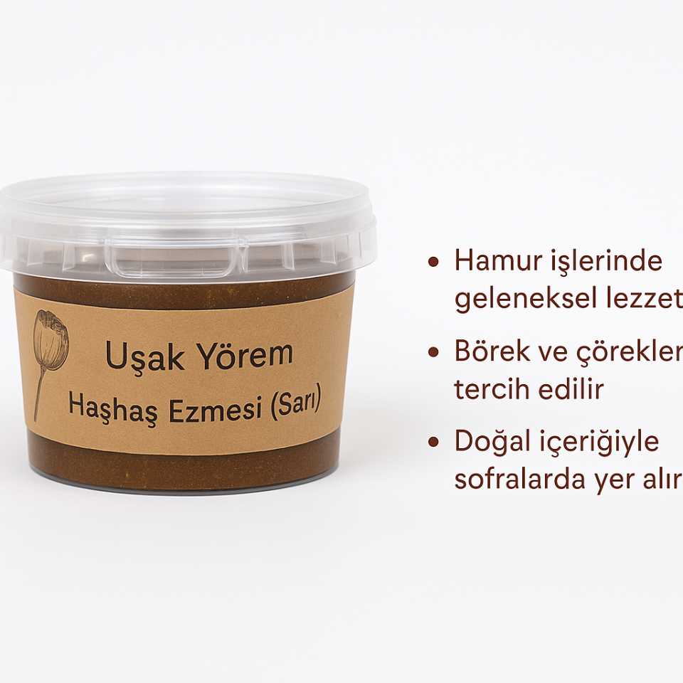 Haşhaş Ezmesi (Sarı) 400g Uşak Yörem