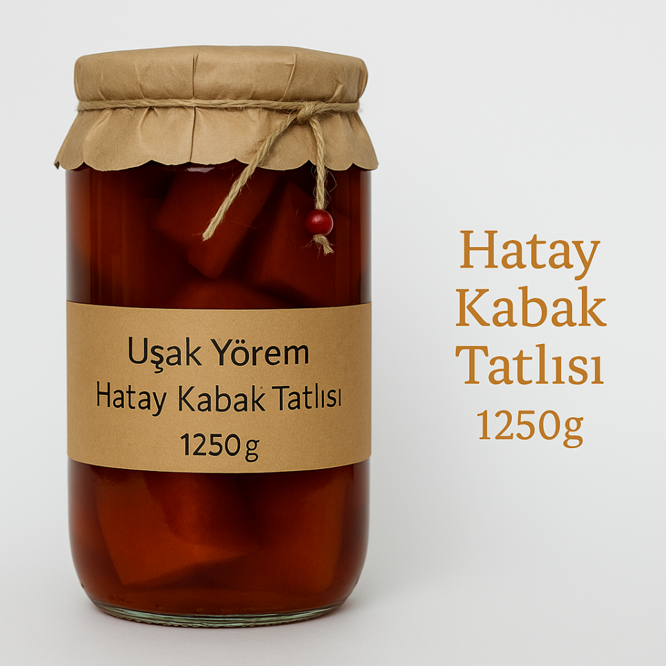 Hatay Çıtır Kabak Tatlısı 1250 gram Uşak Yörem
