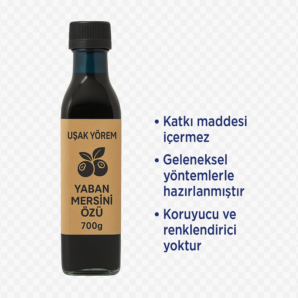 Yaban Mersini  Özü  Uşak Yörem 500 ml (şekerli)