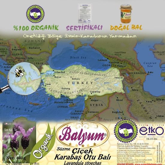 Organik Karabaş Otu Balı 460 gr Balyum