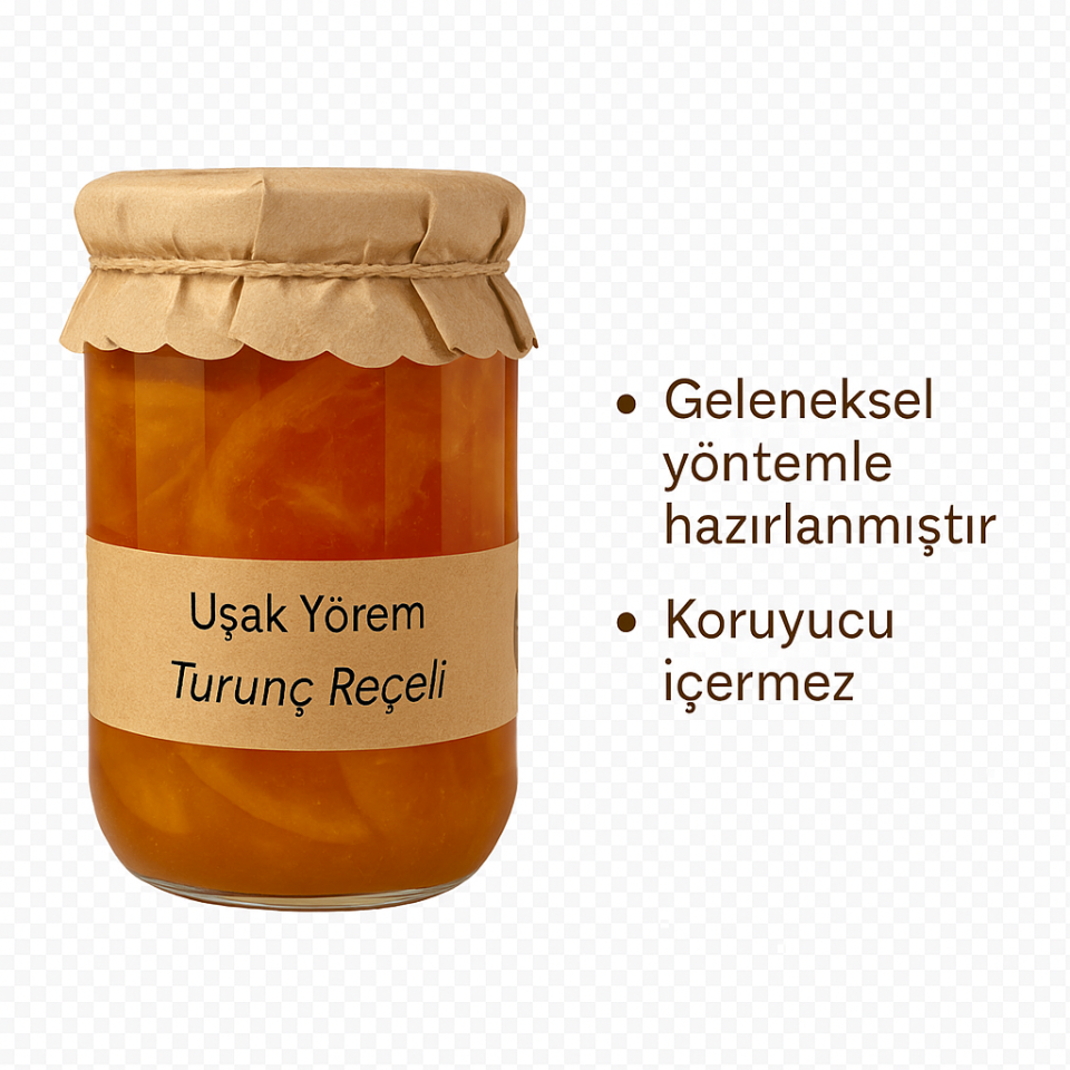 Turunç Kabuğu  Reçeli 660cc Uşak Yörem