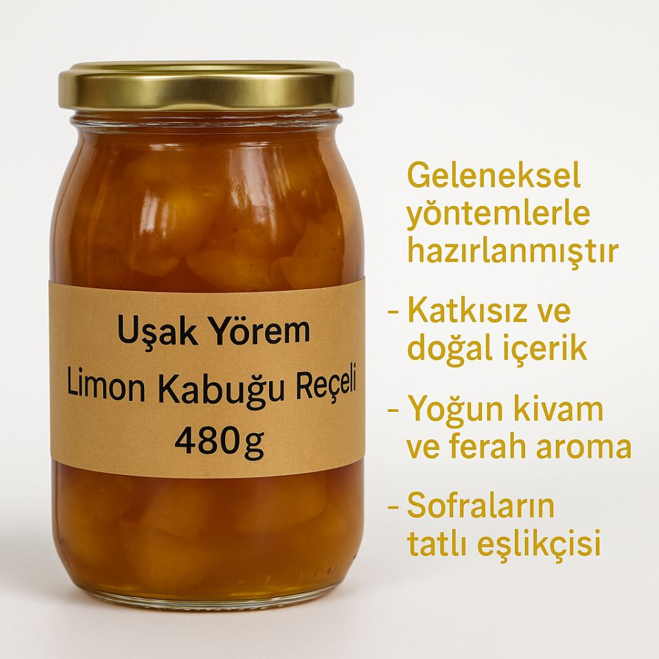 Limon Kabuğu  Reçeli 370cc Uşak Yörem