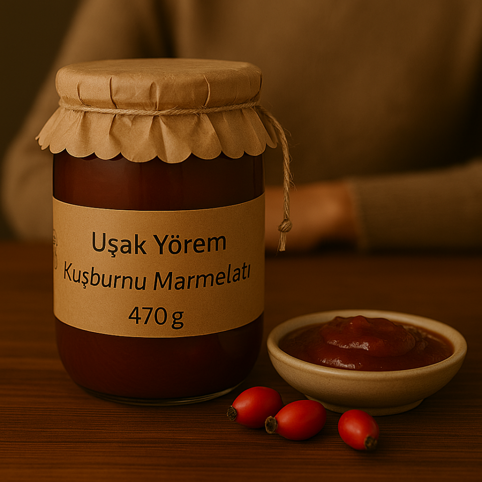 Kuşburnu Marmelatı 470 gram  Uşak Yörem