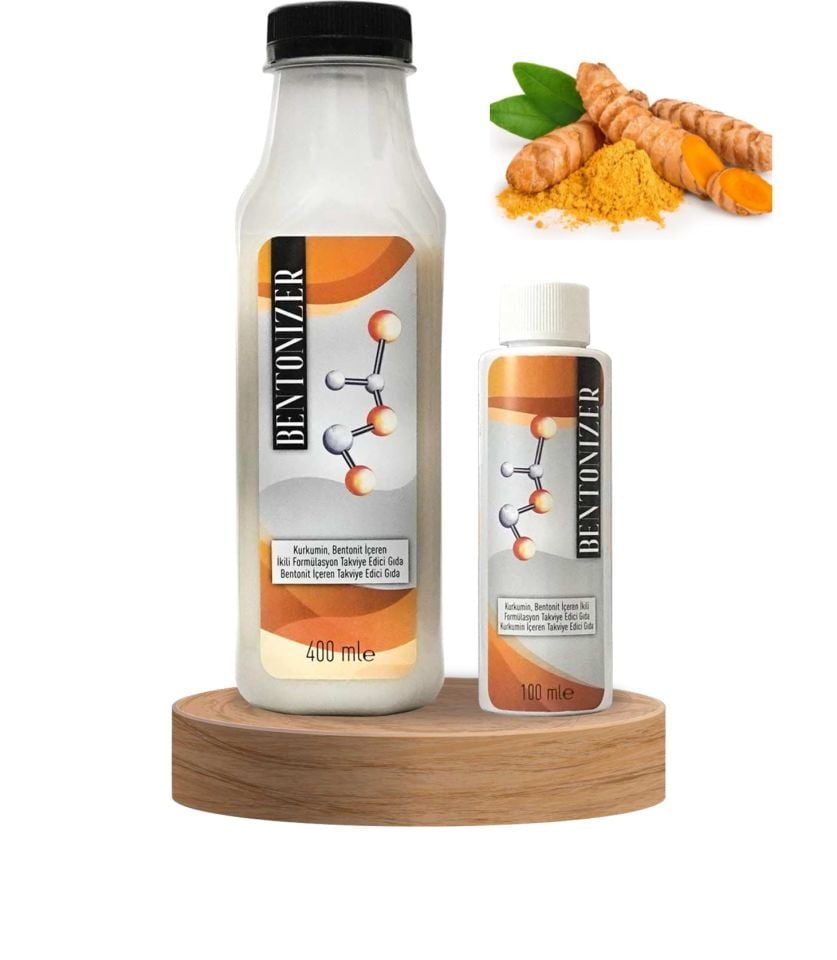 Bentonizer Kurkumin ve Bentonit İçeren Takviye Edici Gıda 500 ml.