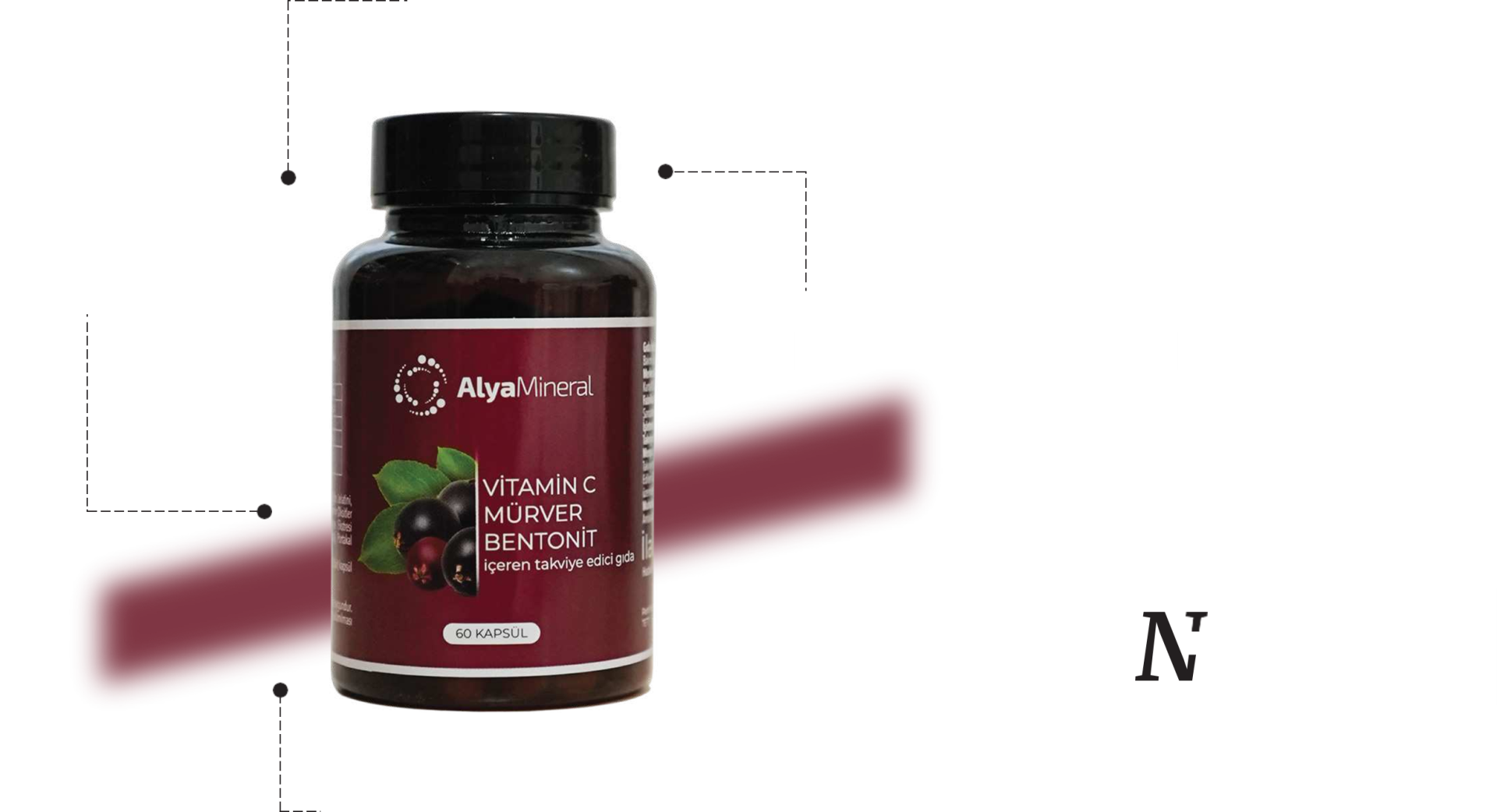 Vitamin C Mürver Bentonit İçeren Takviye Edici Gıda