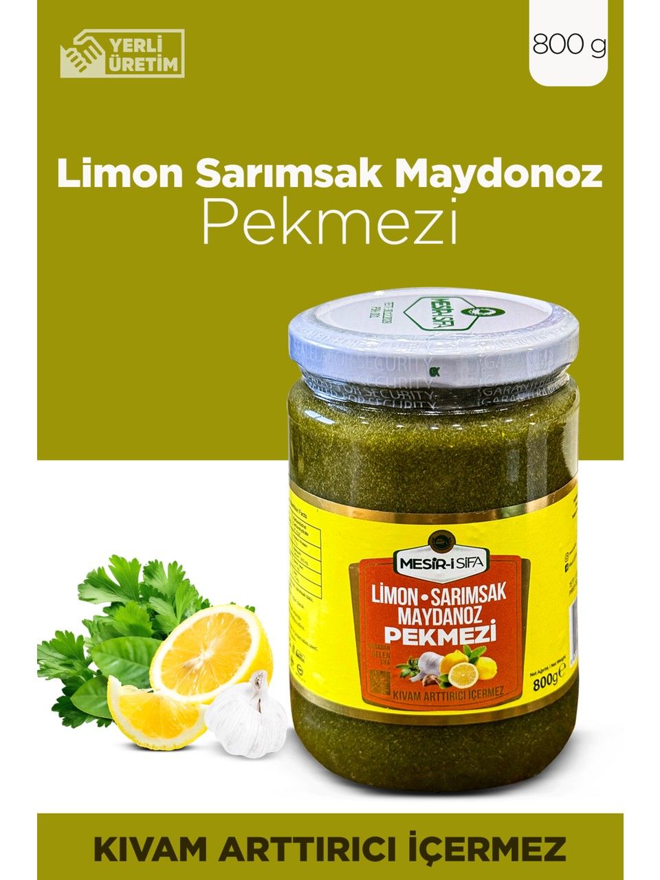 Mesir-i Şifa Limon Sarımsak Maydanoz Pekmezi 800 Gram