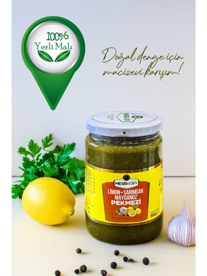 Mesir-i Şifa Limon Sarımsak Maydanoz Pekmezi 800 Gram