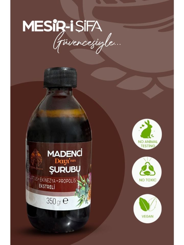 Macuncu Dayının  Çiftliği Madenci Dayının Şurubu 350 Gram