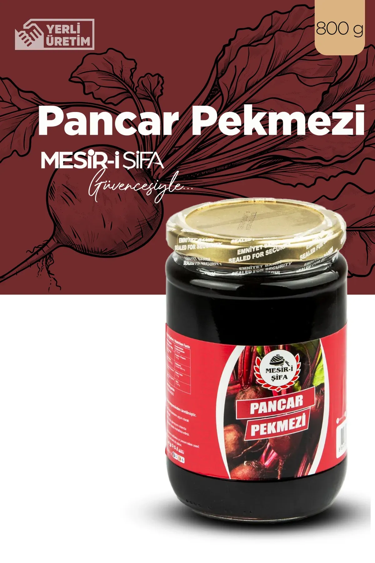 Mesir-i Şifa Pancar Pekmezi 800 gram