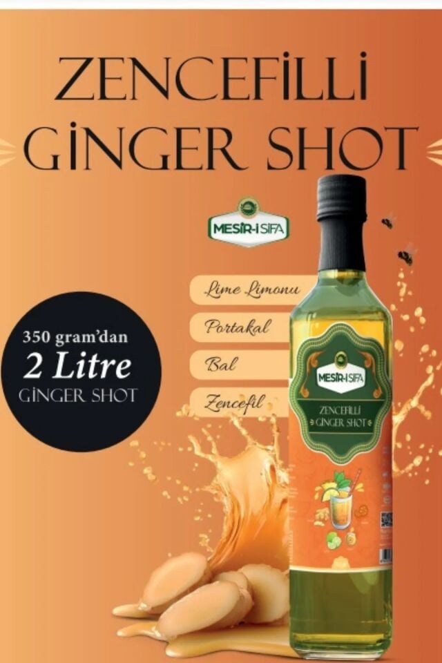 Mesir-i Şifa Zencefilli Ginger Shot Lime Limonu Portakal Bal Zencefil İçerikli 350gr