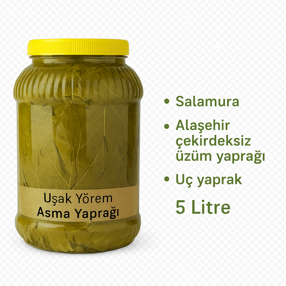 Salamura Asma Yaprağı Uşak Yörem 5 Litre